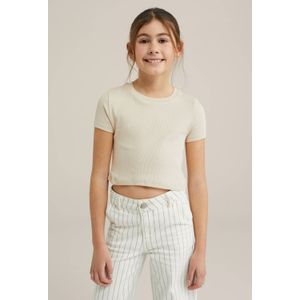 WE Fashion - T-shirt - Meisjes - Ronde Hals - Korte Mouwen - Trendy Design