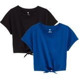 WE Fashion - Meisjes T-shirt - 2-pack - Multikleur - Katoen