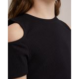 WE Fashion Meisjes top met rib structuur
