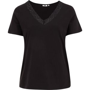 WE Fashion Curve T-shirt zwart