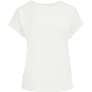 WE Fashion - Shirt - Ivoor - Effen - Kwartmouw