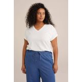 WE Fashion - T-shirt - V-hals - Dames - Slim Fit