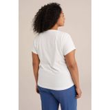 WE Fashion - T-shirt - V-hals - Dames - Slim Fit