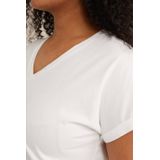 WE Fashion - T-shirt - V-hals - Dames - Slim Fit