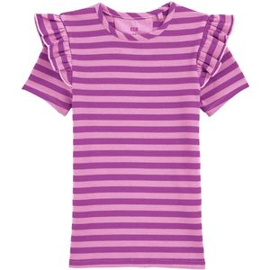 WE Fashion - T-shirt - Roze - Katoen met Elastaan