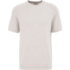 T-shirt - Merinowol - Ronde Hals - Korte Mouwen - Zwart