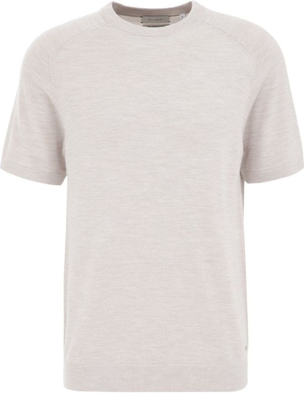 T-shirt - Merinowol - Ronde Hals - Korte Mouwen - Zwart