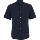 WE Fashion - Slim Fit Overhemd - Katoen Polyester - Korte Mouwen - Button Down Kraag