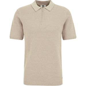 WE Fashion - Regular Fit Polo - Beige - Katoen