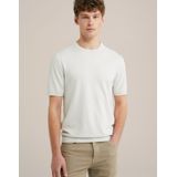 WE Fashion - T-shirt - Wit - Fijn Gebreid