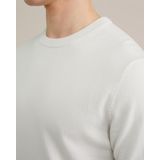 WE Fashion - T-shirt - Wit - Fijn Gebreid