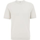 WE Fashion - T-shirt - Wit - Fijn Gebreid