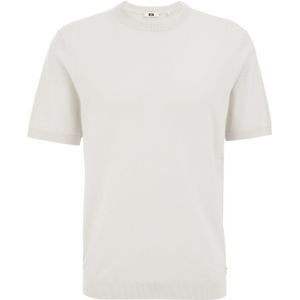 WE Fashion - T-shirt - Wit - Fijn Gebreid
