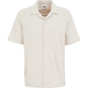 Fundamentals - Heren Slim Fit Overhemd - Beige - Katoen