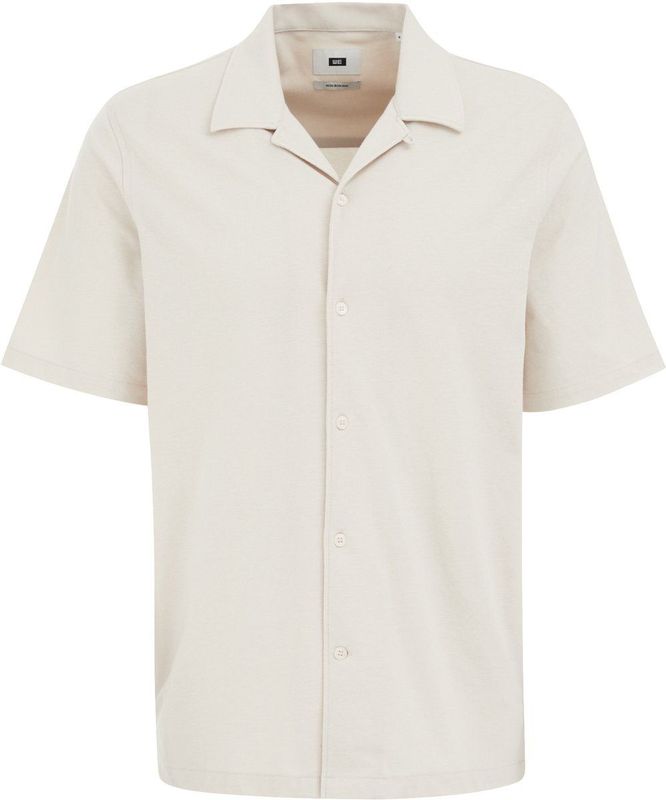 Fundamentals - Heren Slim Fit Overhemd - Beige - Katoen