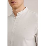 Overhemd - Katoenmix - Kreukvrij - Moderne Mao-kraag - Korte Mouwen