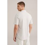 Overhemd - Katoenmix - Kreukvrij - Moderne Mao-kraag - Korte Mouwen