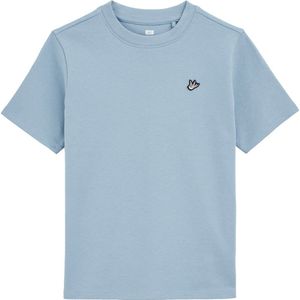 WE Fashion Shirt  lichtblauw / zwart / wit