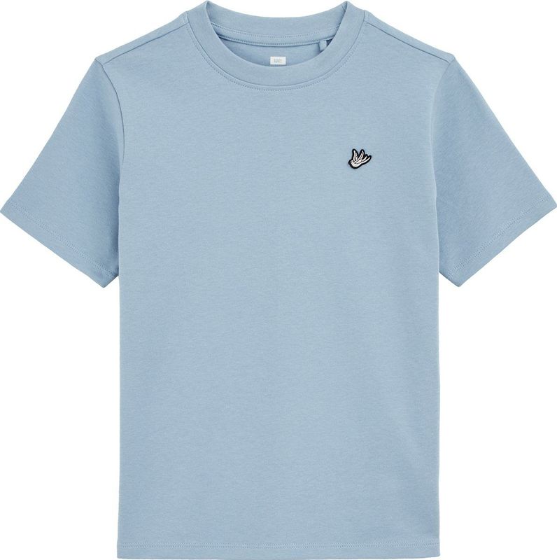 WE Fashion Shirt  lichtblauw / zwart / wit