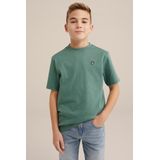WE Fashion - Blue Ridge - T-shirt - Donkergroen