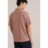 WE Fashion - Overhemd - Roestbruin - Regular Fit - Kwartmouw