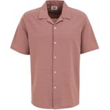 WE Fashion - Overhemd - Roestbruin - Regular Fit - Kwartmouw