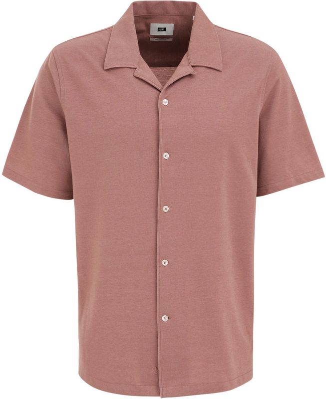 WE Fashion - Overhemd - Roestbruin - Regular Fit - Kwartmouw