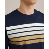 WE Fashion - T-shirt - Donkerblauw - 100% Katoen - Regular Fit