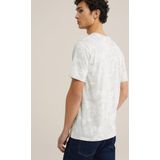 WE Fashion - Heren T-shirt - Lichtgrijs - Katoen