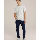 WE Fashion - Heren T-shirt - Lichtgrijs - Katoen