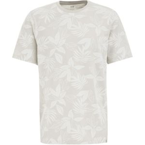 WE Fashion - Heren T-shirt - Lichtgrijs - Katoen