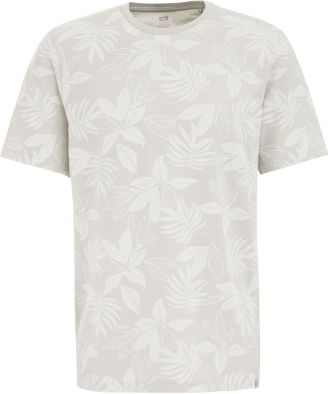 WE Fashion - Heren T-shirt - Lichtgrijs - Katoen