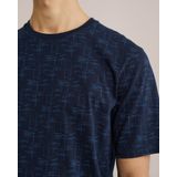 WE Fashion - Heren T-shirt - Marineblauw - Regular fit