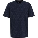 WE Fashion - Heren T-shirt - Marineblauw - Regular fit