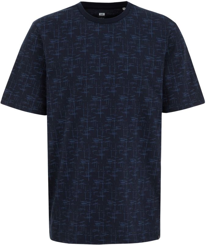 WE Fashion - Heren T-shirt - Marineblauw - Regular fit
