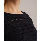 WE Fashion - Gebreide Trui - Zwart - Regular Fit