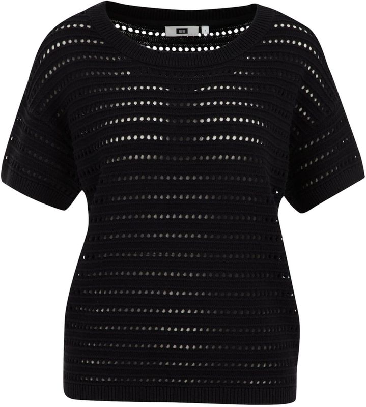 WE Fashion - Gebreide Trui - Zwart - Regular Fit