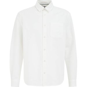 Overhemden - Effen - Jersey - Button-Down Kraag - Lange Mouwen