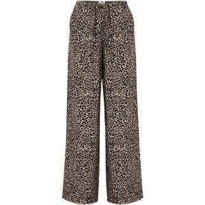 WE Fashion - Dames Wide Leg Broek - Lichtbruin - Viscose