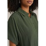 Blouse - Klassieke Blouse - Effen - Viscose - Losse Pasvorm - Kwartmouw