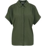 Blouse - Klassieke Blouse - Effen - Viscose - Losse Pasvorm - Kwartmouw