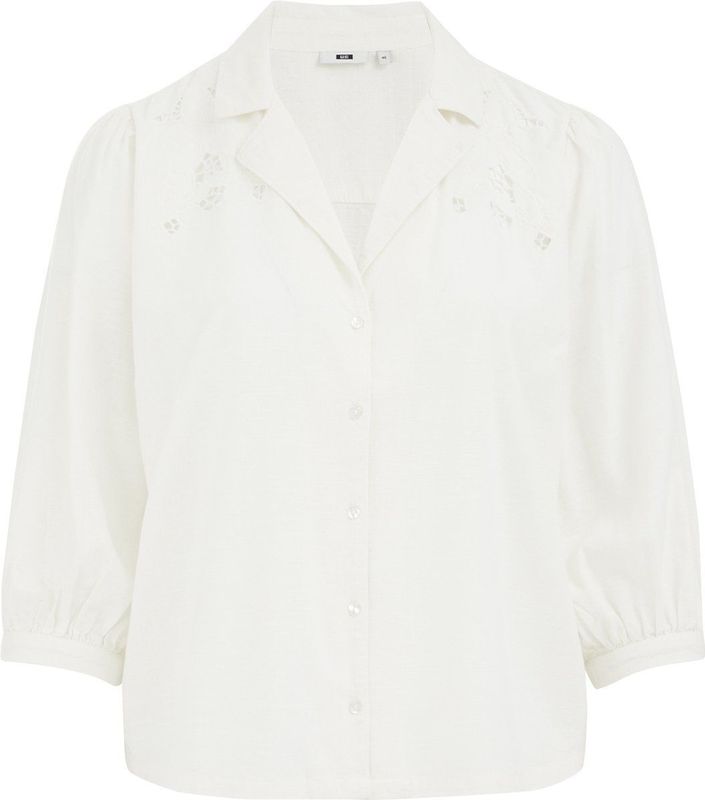 WE Fashion Dames blouse met embroideries - Curve