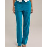 WE Fashion - Pantalon - Koningsblauw - Flared - Mid Waist