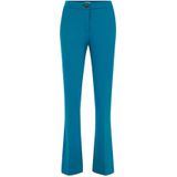 WE Fashion - Pantalon - Koningsblauw - Flared - Mid Waist