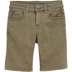 WE Fashion - Denim Short - Kaki - Regular Fit - Vijf Zakken