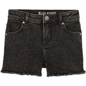 WE Fashion - Korte Broek - Zwart - Slim Fit - Hoge Taille - Katoen, Polyester, Elastaan