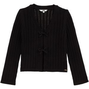 WE Fashion - Vest - Katoen - Open Breisel - V-Hals - Lange Mouwen