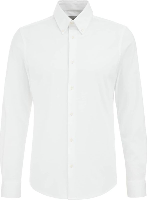 van Gils - Overhemd - Wit - Slim Fit - Lange Mouw - Katoen