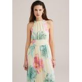 Trendyol Lichtgele, Getailleerde Midi-Jurk Met Riem Twoss25El00211