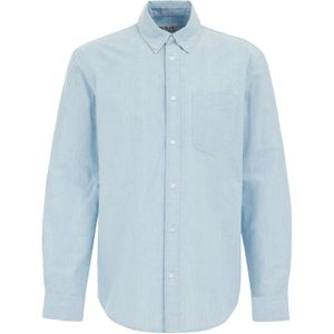 WE Fashion Blue Ridge casual overhemd lichtblauw